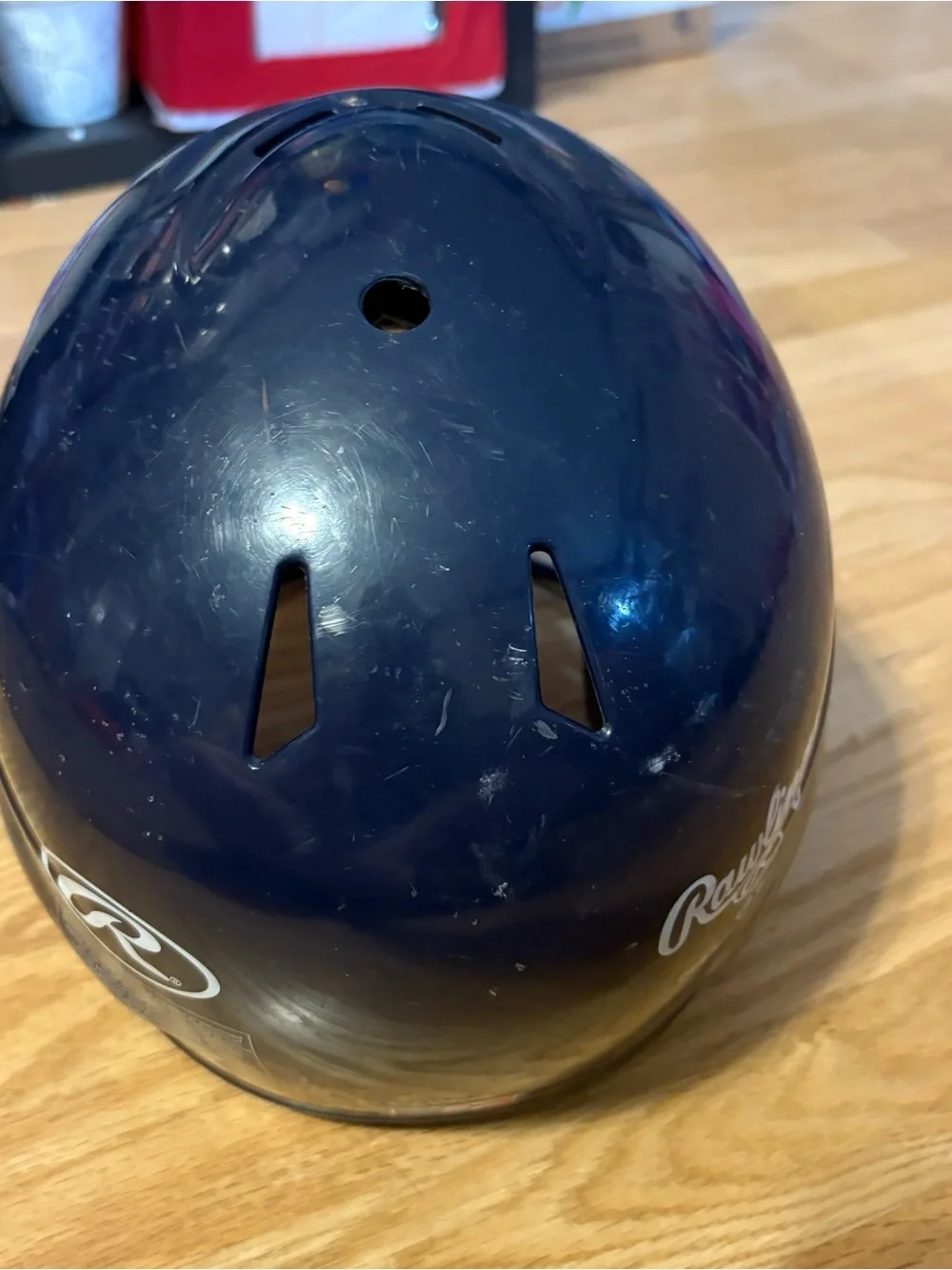 Rawlings Navy Blue Kids Baseball Softball Batting Helmet with Face Guard